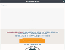 Tablet Screenshot of maquinadosdesaltillo.com
